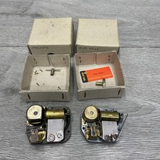 2 x Old musical box movements