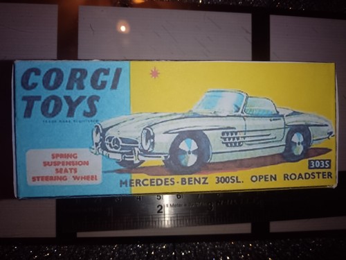 Corgi 303s mbz 300sl roadster - corgi,