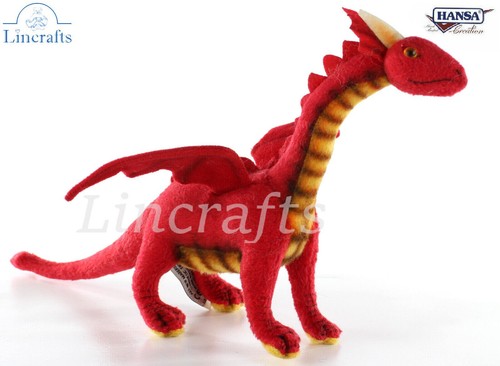 Baby red dragon plush - dragon,