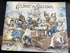 The Original Drawings By Ronald Searle From Gilbert & Sullivan 1975 Pb 1st GOOD