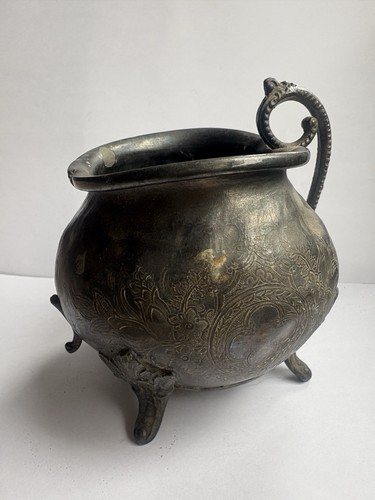 Antique pewter salt bowl - antique,