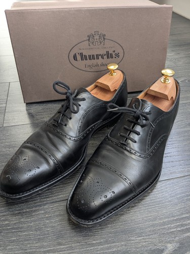 Church black calf leather - black,