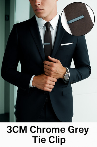 Extra slim 3cm - chrome, grey