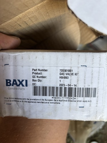 Baxi gas valve - baxi, genuine