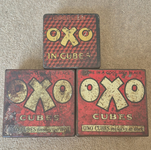 Original vintage oxo cubes - vintage,