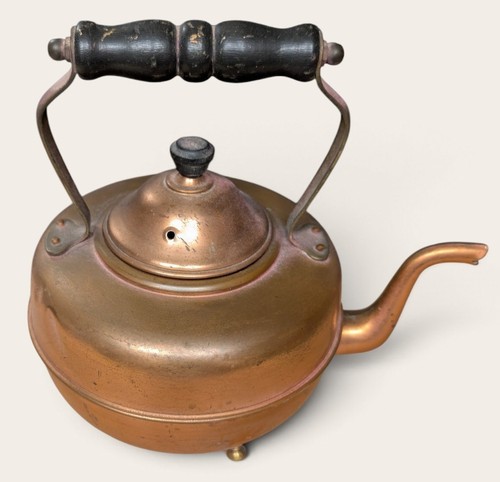 Vintage copper brass tea - vintage,