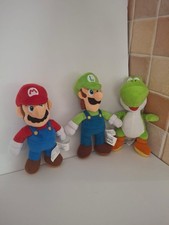 Super Mario Plush Bundle X 3 Soft Collectable Toys Luigi Yoshi Nintendo