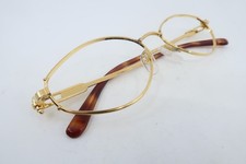 Vintage 90s gold plated eyeglasses frames Gerald Genta by Orama 140 53-18 NOS