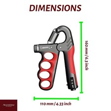 Adjustable Grip Strengthener 5-100KG Hand Forearm Trainer With Counter ForearmUK