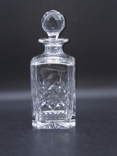 Stuart Crystal Glengarry Square Body Decanter-Minor Chips on Lid