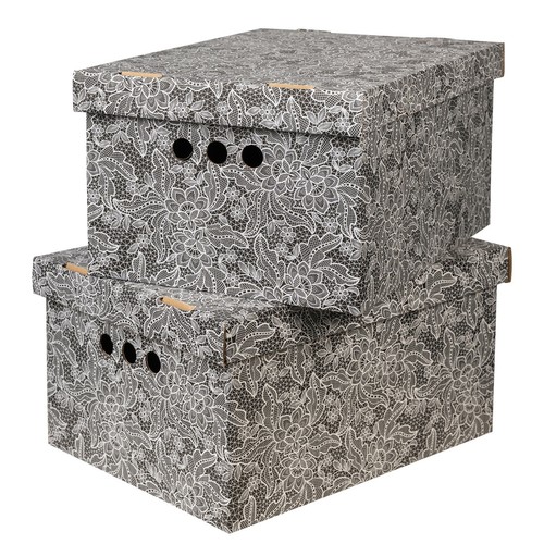 Stylish 2pc decorative storage - 2pc,