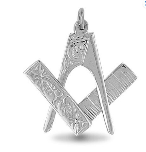 Sterling silver masonic - silver,
