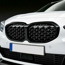 FOR BMW 1 SERIES F40 2019+ GLOSS BLACK DIAMOND STYLE M SPORT KIDNEY GRILLS GRILL