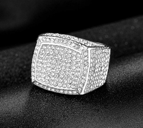 Luxury bling - ring, iced