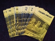 FULHAM HOME PROGRAMMES SEASON