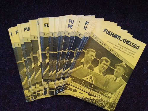 Fulham home programmes season - fulham,