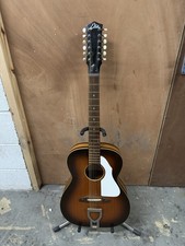 Eko 12-String Acoustic Guitar Made in Italy 1960s Sunburst Finish