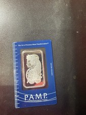 Pamp Suisse Lady Fortuna 1 Oz Fine 999 Silver Bar In Assay.