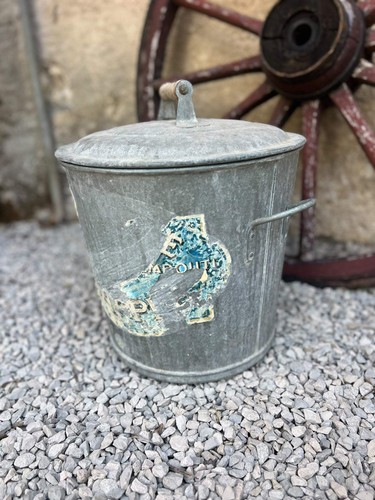 Vintage french galvanised zinc - french,