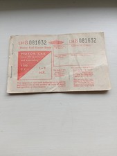 Motor Car Fuel Ration Book for 1100CC LH8 Complete Set