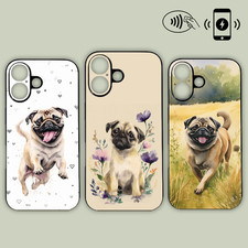 Pug Puppy Cute Floral Dog Love