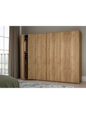 Lisson 6 Door Wardrobe New Oak