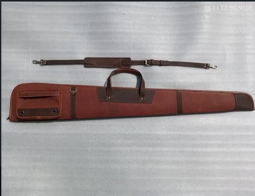 Leather rifle shotgun gun slip - rifle,