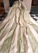 MTM Silk EX LONG SINGLE DOOR Curtain INTERLINED EMBROIDERED 