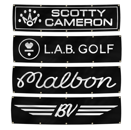 Golf equipment banner flag - flag, 2x8