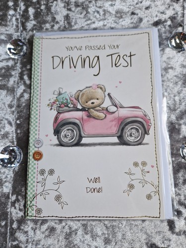 Passed driving test card - passed,