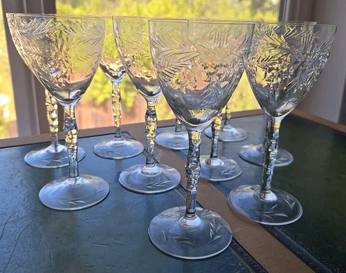 Vtg fostoria set - set, etched