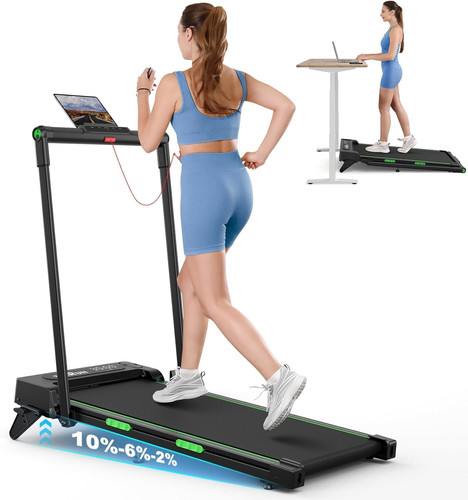 Walking pad with handle - with,