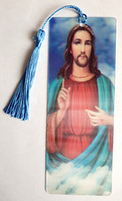 3D Lenticular Bookmark Christian Catholic Jesus Sky Clouds Religious Gift RARE