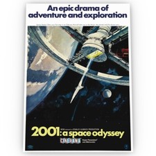 2001 A Space Odyssey Movie Poster Satin High Quality Archival Stunning A1 A2 A3