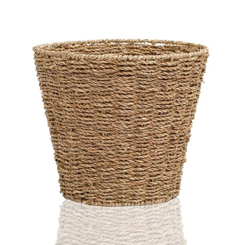 Seagrass waste paper basket - seagrass,