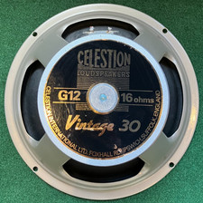 2x Celestion Vintage 30 Guitar Speaker 60 Watt 16 Ohm Dated 20Dec2002