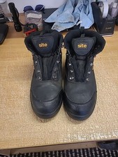 Site Steel Toe Cap Safety Boots Black Uk 11. In Very Good Condition.  Need Laces