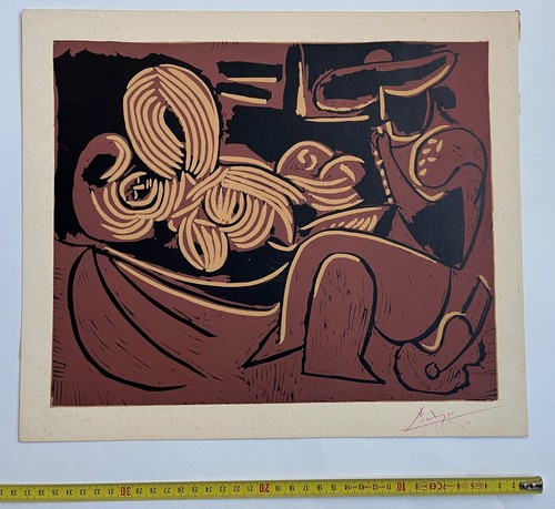 Vintage pablo picasso linocut - picasso,