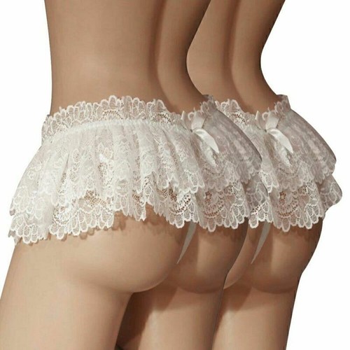 Womens lace tutu thong - lace,