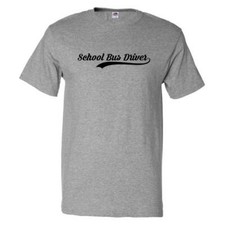 Funny school bus - driver, retro