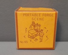 Vintage Diorama Figures Portable Forge Scene White Metal OO 1:76 4mm Miniature 