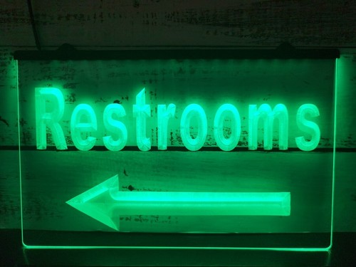 Restroom arrow toilet cafe - restroom, bar