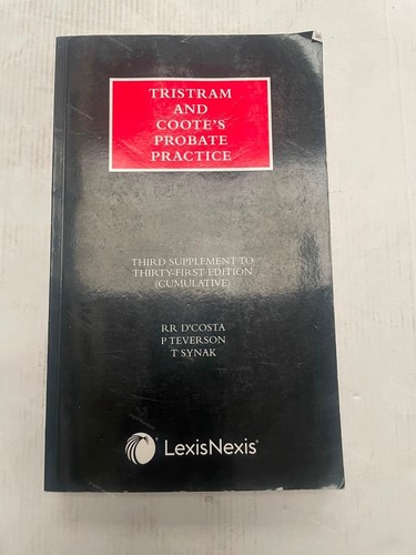 Tristram and coote - and, probate