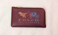 COACH maroon Leather Rexy &