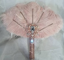 Blush ostrich feather wedding - blush,
