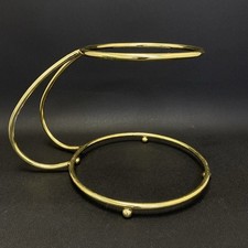 QUALITY  Gold Chrome C' SHAPED 2 TIER WEDDING CAKE STAND