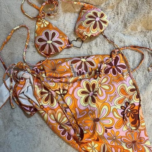 Zaful retro floral swimsuit - retro,
