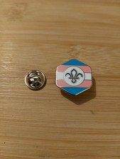 UK Scouting Scout Pride TRANS Metal Pin Badge NEW LOGO