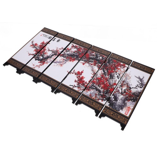Wooden folding screen divider - screen,