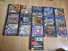 16x playstation PS1 Games Bundle Collection Rare Tenchu Duke Nukem Spiderman